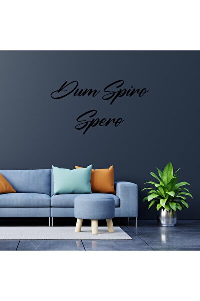 New Jargon Dum Spiro Spero Grafitna Naljepnica Napisana Crnim Rukopisom 60x33 cm
