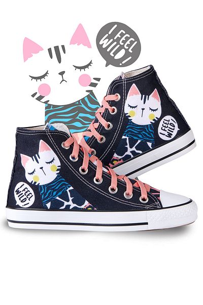 MSHB&G Mädchen Forest Cat Sneakers - Sportschuhe
