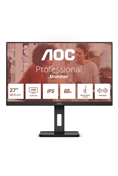 Aoc Monitor IPS LED AOC 27" U27E3UF, UHD (3840 x 2160), HDMI, DisplayPort, Bo...