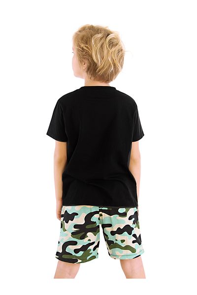 MSHB&G Sommer-Set aus T-Shirt und Shorts mit Camouflage-Muster für Jungen – Nope