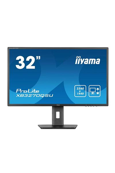 IIYAMA Monitor IPS LED Iiyama 31.5" XB3270QSU-B1, WQHD (2560 x 1440), Boxe, 100 Hz, 3 ms (Negru)