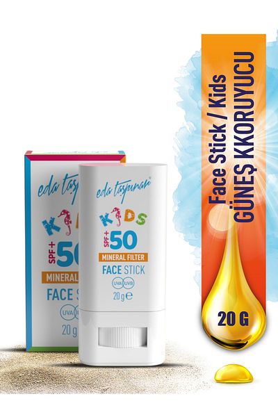 Eda Taşpınar SPF 50+ Sunscreen Face Stick with Mineral Filter for Children - EGY0035