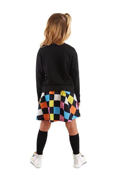 MSHB&G zebra Patterned Rainbow - Girl's SKirt Set