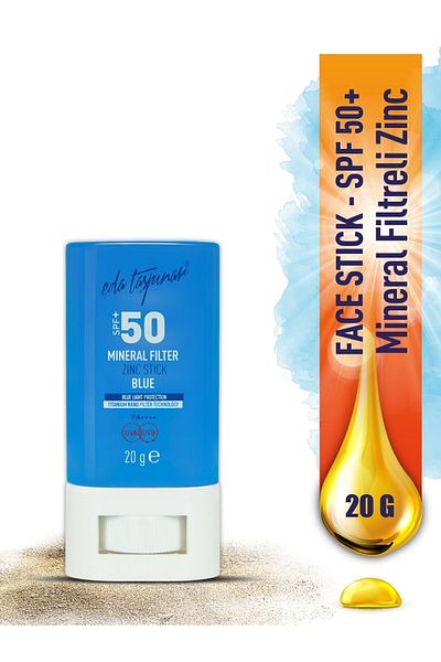 Eda Taşpınar Blue Zinc Stick - SPF 50+ Mineral Filter (EGY0030)