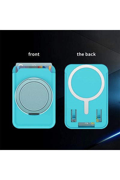 MMPSHOP Magsafe Wallet Card Holder Magnetic Stand Card Holder Compatible with All Phones