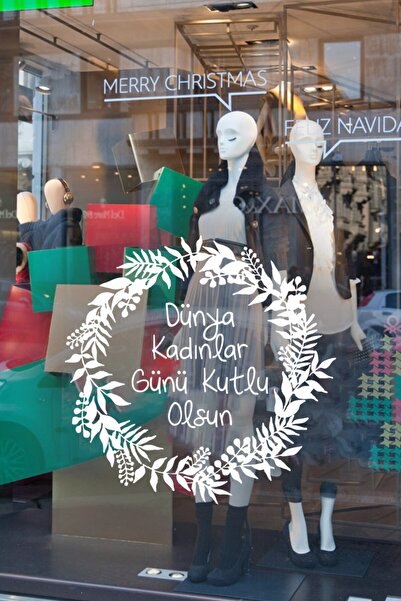 New Jargon Autocolant pentru vitrină din sticlă cu flori de la jos în sus și ...