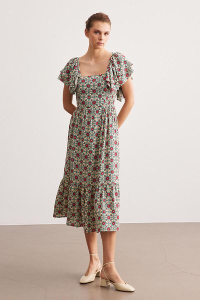 STELLA PULVIS Multicolored Gipe Detailed Maxi Dress