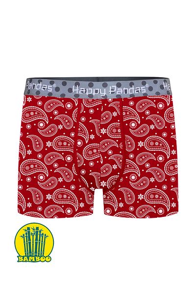 BRAINWEAR Men's Lycra Bamboo Digital Written Boxer - Creation of Happy Panda