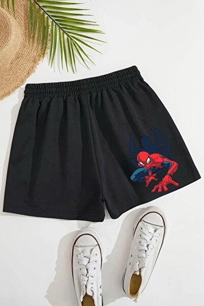 BENROMA Spider Printed Unisex Children's Shorts