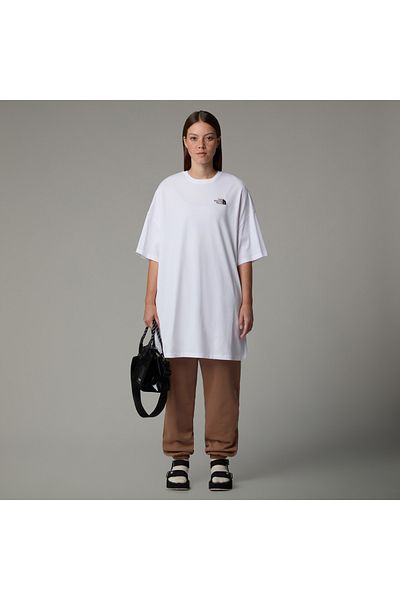 THE NORTH FACE Tricou alb pentru rochie Essential Tee de mărime mare