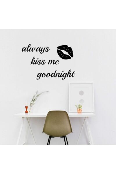 New Jargon Autocolant cu scriere de perete neagră, scrise de mână, Always Kis...