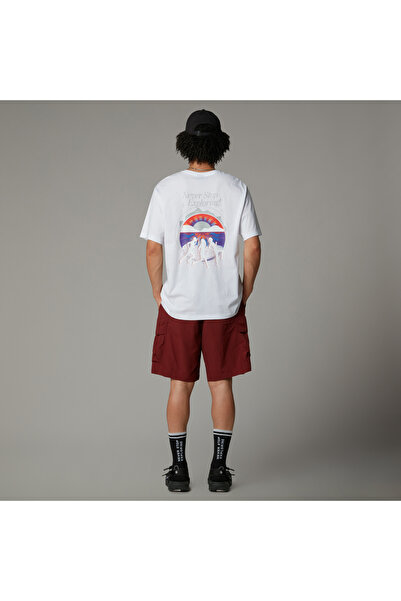 THE NORTH FACE U Ss Never Stop Relaxed Tee Mens White Tshirt Nf0a8c3afn41