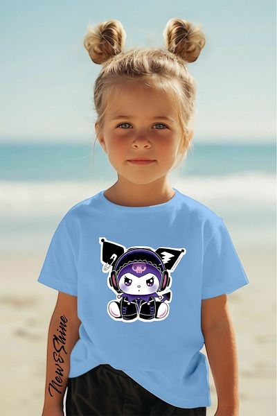 New Shine În căruciorul 6 și mai sus, 1 tricou este cadou pentru achiziții - Tricou pentru copii oversize imprimat Kuromi
