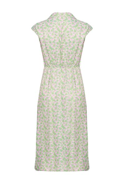 STELLA PULVIS Rochie cămașă midi din satin multicolor