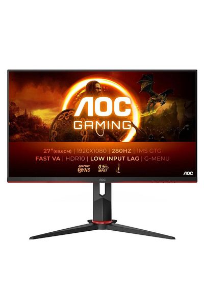 Aoc Monitor Gaming Fast VA LED AOC 27" 27G2ZN3/BK, Full HD (1920 x 1080), HDMi, 180 Hz, 1 ms (Negru)