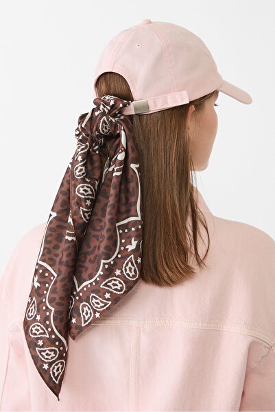 Stradivarius Leopard print bandana scarf