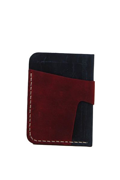 MEHMET GÖNÜLAL LEATHER Mehmet Gönülal 086 Leather Card Holder - Navy Blue