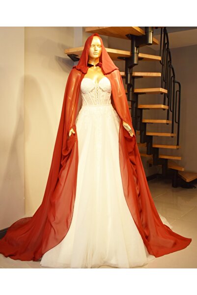 paris in paris CAFTAN BORDEAUX CU GLUGĂ DIN ȘIFON - PELERINĂ DEASUPRA ROSTEI - CAFTAN BORDEAUX DIN ȘIFON - ROCHIE BORDEAUX DE CENUȘĂ