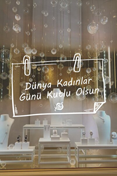 New Jargon Notă cu atașament și mesaj de Ziua Femeii de 8 martie, autocolant ...