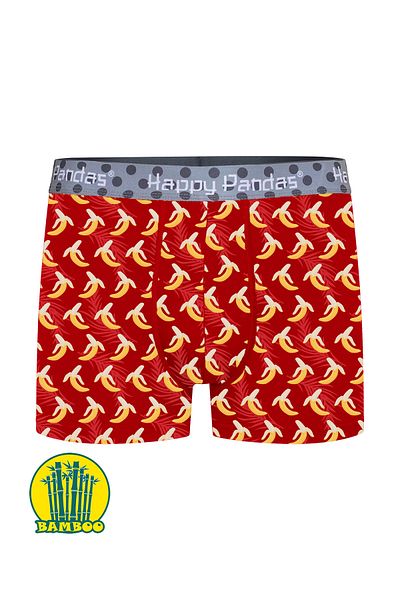BRAINWEAR Men's Lycra Bamboo Digital Written Boxer - Creation of Happy Panda