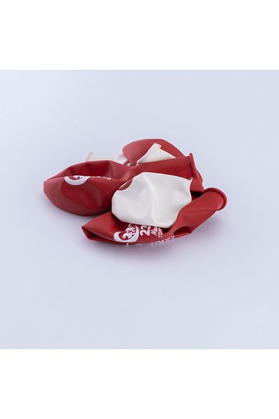 Bimotif 23 April Printed Set of 10 Balloons (Red-White)