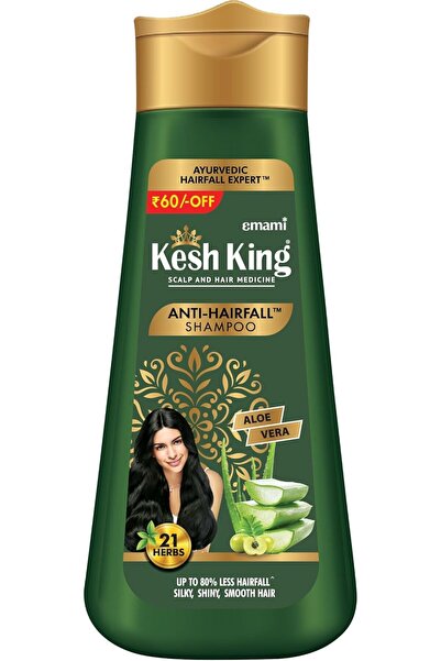 Emami Kesh King Anti-hair Fall Shampoo 340ml Ayurveda With Aloe & 21 Herbs