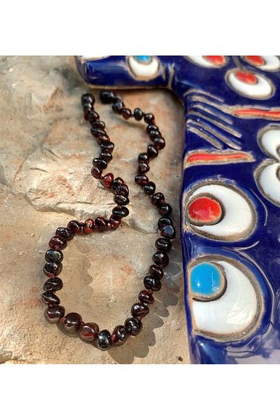 Totsandmore Cherry Color Amber Baby Necklace Original GLT Certified