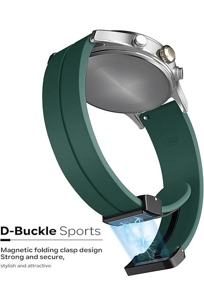 AWH Magnetic Silicone Watch Band, Quick Release, 16 22mm, Sport Strap for Men & Women