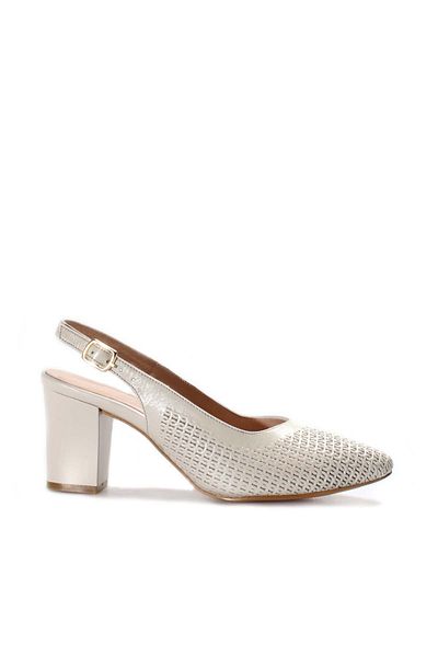 FAST STEP Genuine Leather Women's Thick Heeled Shoes 064Za360