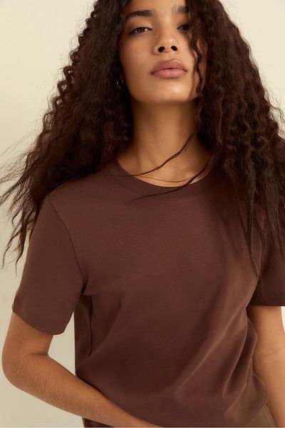 Stradivarius Basic heavy weight regular fit T-shirt