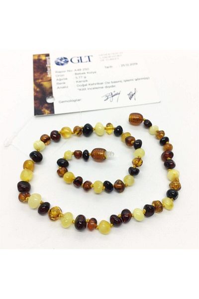 Totsandmore Mixed Color Amber Baby Necklace