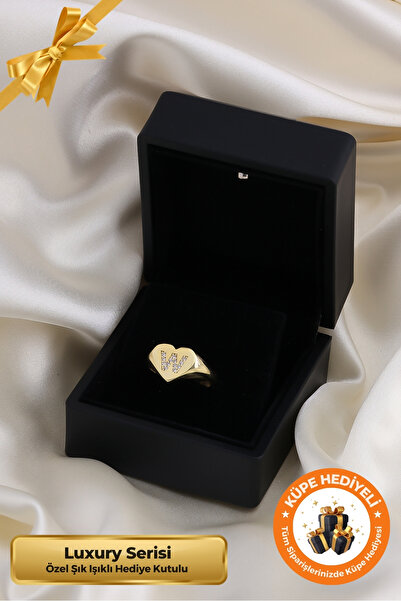 Lucente Jewellery Luxury Serisi Işıklı Hediye Kutulu W Harf 925 Ayar Gümüş Al...