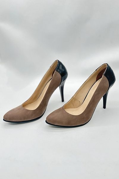 SWORD Women's Stiletto - Black Heeled Stiletto with Back Black Detail - Summer Stiletto