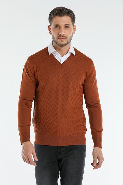 DUFRİ Dufri 1576 Model V-Neck Thin Sweater