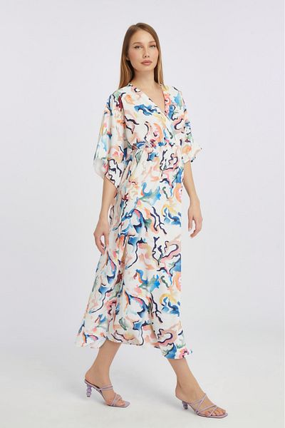 minitrends Printed Viscose Dress