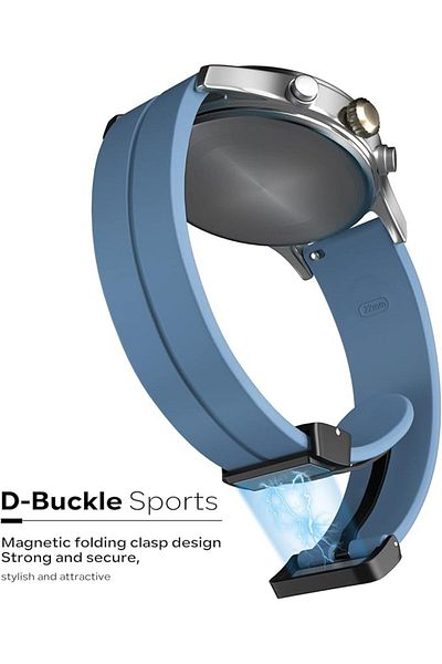 AWH Magnetic Silicone Watch Band, Quick Release, 16 22mm, Sport Strap for Men & Women