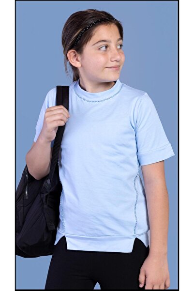 Toontoy Devojčica, školska majica sa perlama i vezom