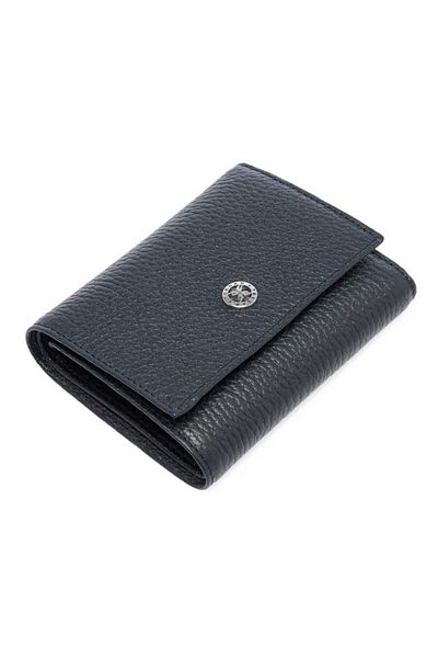 Tergan Navy Blue Leather Women's Wallet 5633A38