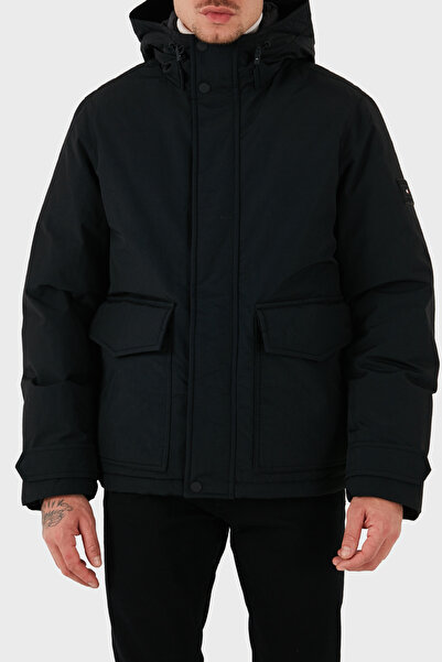 Tommy Hilfiger Kuş Tüyü Dolgulu Regular Fit Kapüşonlu Mont Erkek MONT MW0MW3659 BDS