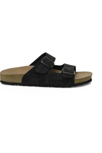 Kinetix Aten 5Fx Black Buckle Anatomical Casual Buckle Slippers
