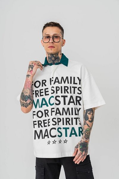 go gang own Οικογενειακό μπλουζάκι με γιακά Polo Oversize