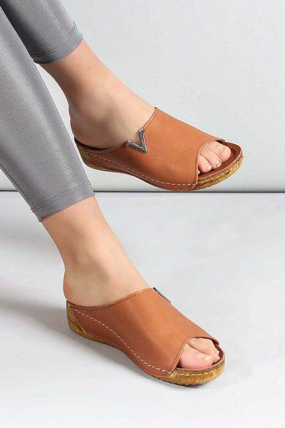 FAST STEP Papuci plati pentru femei din piele naturala 972za211