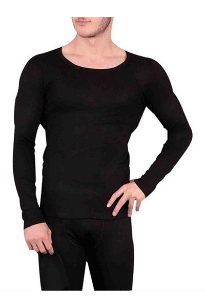 Line Smart Tutku Men's Black Thermal Undershirt Underwear