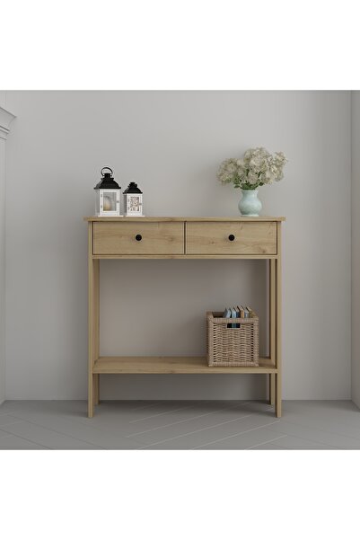 Home Luvia Çift Çekmeceli Meşe Dresuar