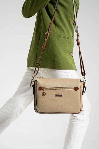 Getcho Bavlor Mink Women's Crossbody Bag Zippered Medium Size Adjustable Strap Daily Stylish Shoulder Model