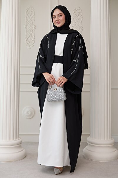 InStyle Φόρεμα μαύρης πέτρας Abaya Ivy Pattern