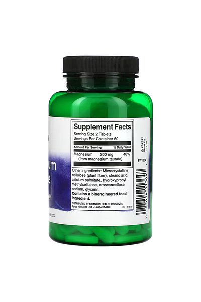 SWANSON Magnesium Taurate 100 Mg, 120 Tablets