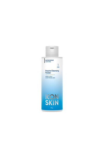 Icon Skin مسحوق إنزيم منظف لتحييد الالتهابات للبشرة المختلطة والدهنية 150 مل