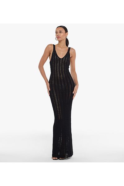 BCBG فستان ماكسي كروشيه