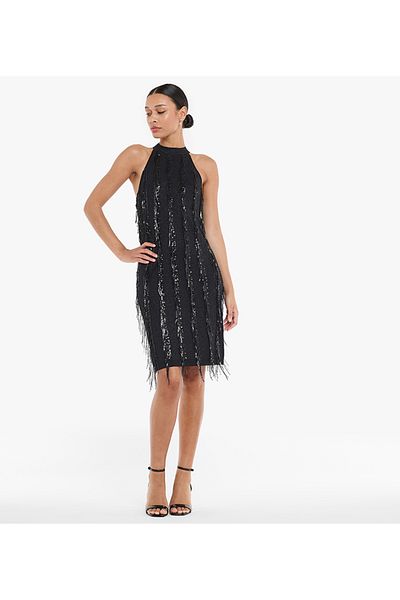 BCBG SEQUINS MINI LENGTH PARTY DRESS